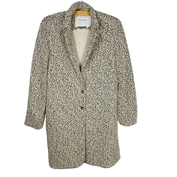 Anthropologie Cartonnier Rowan Leopard Print Long Blazer Jacket Coat Size S - Picture 2 of 8